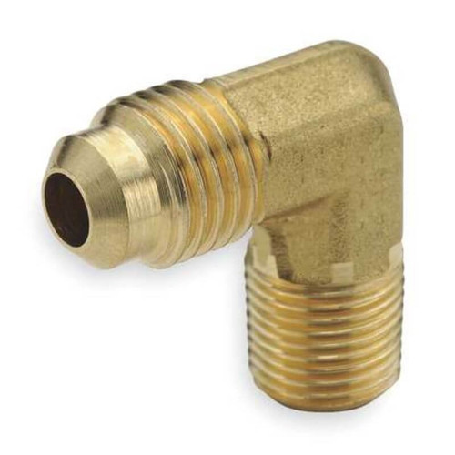 Parker 149F-4-4 Flare Male 90 Deg Elbow 1/4 Tube X 1/4 NPT Brass| Next Day Fittings