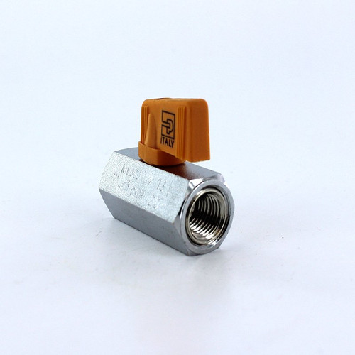 Parker MV609-4 Mini Ball Valve 1/4 NPT Female Chrome Plated Brass| Next Day Fittings