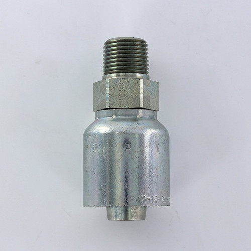 Parker 10143-8-12 Male Pipe Adapter 1/2 NPT X 3/4 Hose Steel| Next Day Fittings
