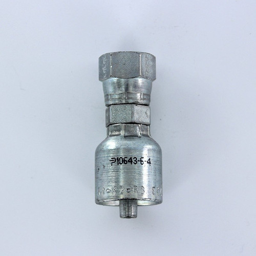 Parker 10643-6-4 # 6 Female JIC 37&deg; x 1/4" i.d. Hose Fitting| Next Day Fittings