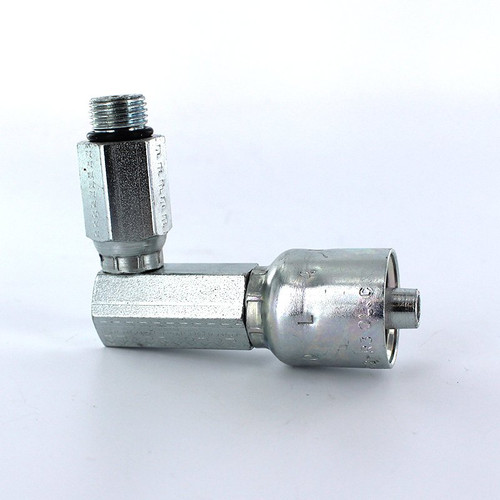 Parker 10L43-6-6 Male Swivel Elbow 3/8 SAE X 3/8 Hose Steel w/O-Ring| Next Day Fittings