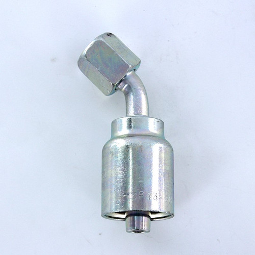 Parker 13743-6-6 Adapter 45 Deg 3/8 JIC Swivel X 3/8 Hose Steel| Next Day Fittings