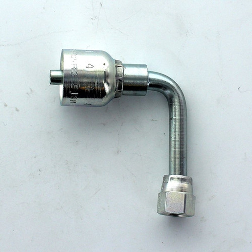 Parker 14143-4-4 Long Drop Elbow 1/4 JIC Swivel X 1/4 Hose Steel| Next Day Fittings