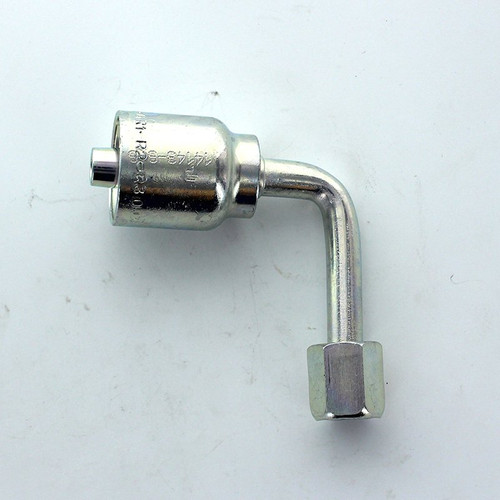 Parker 14143-6-6 Long Drop Elbow 3/8 JIC Swivel X 3/8 Hose Steel| Next Day Fittings