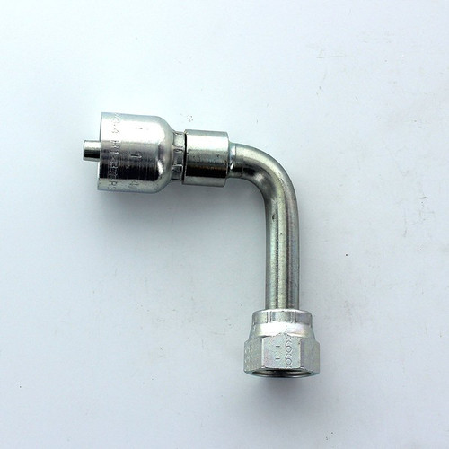 Parker 1J143-6-4 Long Drop Elbow 3/8 Seal-Lok Swivel X 1/4 Hose Steel