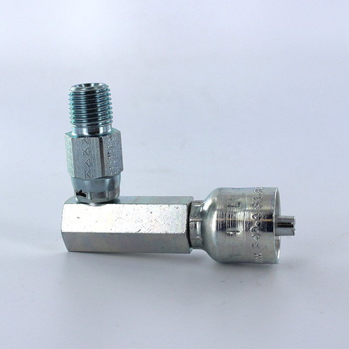 Parker 11L43-4-4 Male Pipe Swivel Elbow 1/4 NPT X 1/4 Hose Steel| Next Day Fittings