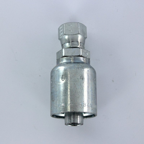 Parker 10643-6-8 Female Swivel Adapter 3/8 JIC X 1/2 Hose Steel| Next Day Fittings