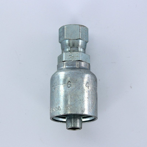 Parker 10643-5-6 Female Swivel Adapter 5/16 JIC X 3/8 Hose Steel| Next Day Fittings