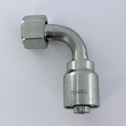 Parker 1J543-12-12 Med Drop Elbow 3/4 Seal-Lok Swivel X 3/4 Hose Steel| Next Day Fittings