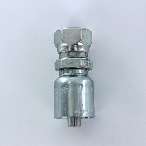 Parker 1MU43-4-4 Female Metric Swivel 1/4 (Flare) X 1/4 Hose Steel| Next Day Fittings