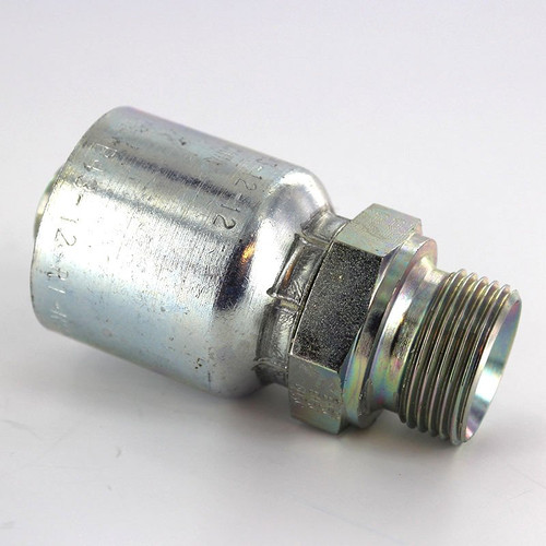 Parker 1D943-12-12 Male Pipe Adapter 3/4 BSPP X 3/4 Hose Steel| Next Day Fittings