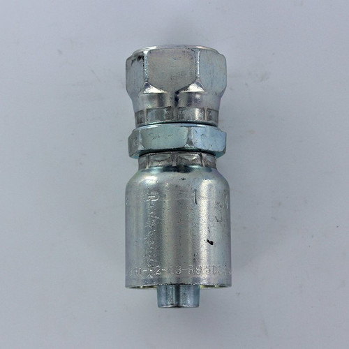 Parker 1MU43-6-6 Female Metric Swivel 3/8 (Flare) X 3/8 Hose Steel| Next Day Fittings