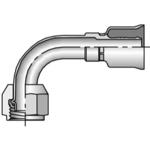 Parker 15T26-6-6 Female Swivel Elbow 3/8 Tube-O X 3/8 Hose Short Pilot| Next Day Fittings