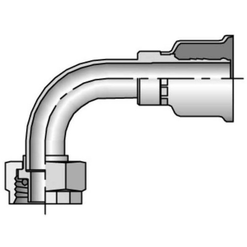 Parker 15W26-12-12 Female Compressor Elbow 3/4 Swivel X 3/4 Hose| Next Day Fittings