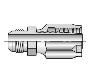 Parker 0330-6-6 Male JIC Rigid Adapter 3/8 JIC X 3/8 Hose Reusable| Next Day Fittings