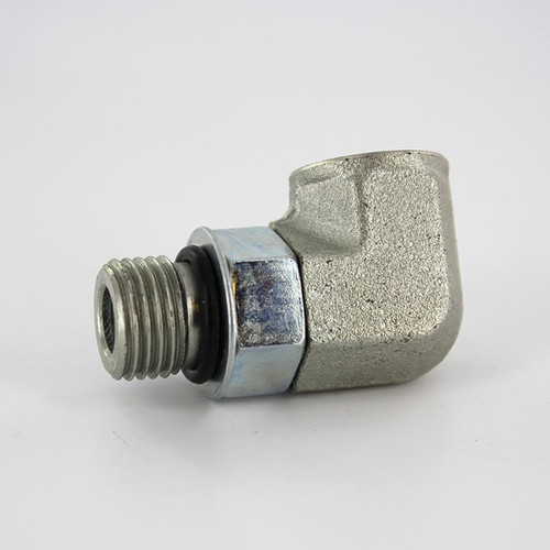 Parker 6-1/4 AOEG-S Street Elbow 3/8 ORB Male X 1/4 NPT Female Steel