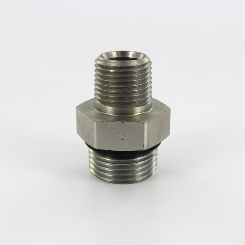 Parker 12-1/2 F5OF-S #12 Male SAE x 1/2" Male NPT - Straight Fitting