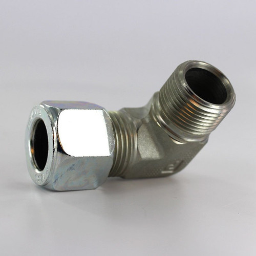 Parker 12 CBU-S Ferulok Male Elbow 3/4 Tube X 3/4 NPT Male Steel