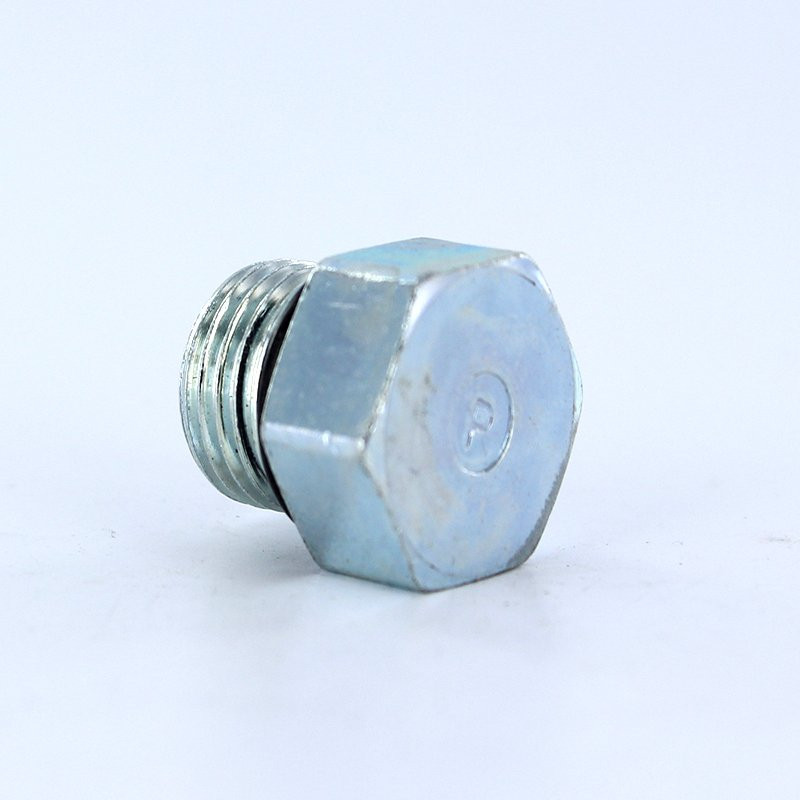 Parker 6-1/4 F5OG-S SAE Adapter 9/16-18 ORB Male x 1/4 NPTF Female STL