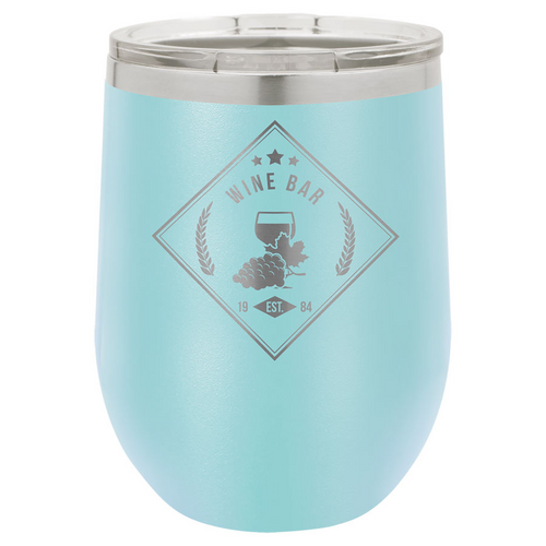 Stemless Wine Tumbler Teal 12oz