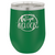 Stemless Wine Tumbler Green 12oz