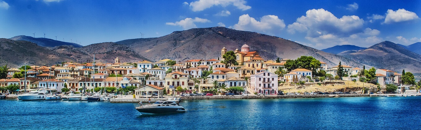 Mediterranean coastal town