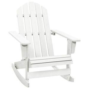 Garden Rocking Chair White Hardwood Medium Garden Rocking Chair A949-40861 Garden Rocking Chair White Hardwood Medium Garden Rocking Chair A949-40861