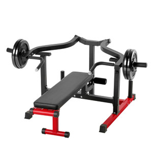 Chest Press Machine, 450 LBS Bench Press Set, Adjustable Flat Incline Bench with Independent Conver E415-XBTJJWTSXTJSME6SYV0
