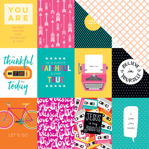 Illustrated Faith Bright and Brave Collection 12 X 12 Double Sided Paper 3 X 4s N274-FC01021209