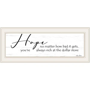 Hope 1 White Framed Print Wall Art N270-415398