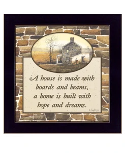 Hope and Dreams 2 Black Framed Print Wall Art N270-407418