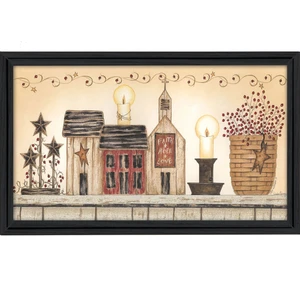 Faith Hope and Love 2 Black Framed Print Wall Art N270-405132