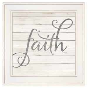 Simple Words Faith 1 White Framed Print Wall Art N270-415522