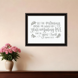 Your Unfailing Love Black Framed Print Wall Art N270-529807