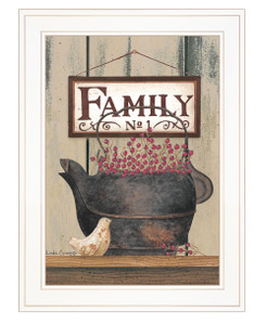 FAMILY NO1 White Framed Print Wall Art N270-407439