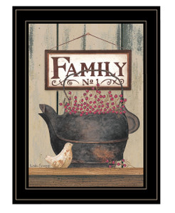 FAMILY NO1 Black Framed Print Wall Art N270-407440