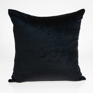 18" X 7" X 18" Transitional Black Solid Pillow Cover With Poly Insert N270-334001