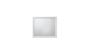 35" White Rectangle Dresser Mirror Mounts To Dresser With Frame N270-486432