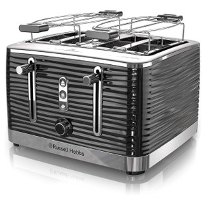 Russell Hobbs Retro Style 4 Slice Toaster in Black D970-TR9450BR