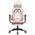  Gaming Chair White and Pink Faux leather, Metal, Plywood Adjustable A949-3143708