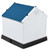 Medium size Dog House Outdoor White Blue Plastic with Elevated Floor Q280-MCHEYIW48687714
