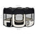  Dog Playpen Black and Cream Polyester Foldable Dog Playpen A949-171008
