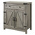 Rustic Farmhouse Barn Door Accent Storage Cabinet Grey Wash Q280-GWH981482