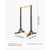 Pull Up Bar, 330LBS Capacity Portable Pullup Bar Station, Pullup Bars Free Standing with H-Frame St E415-DGKYTXSJBKZD33L3K001V0