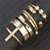 Vintage Style Wholesale Jewelry Cross and Rhinestone 6pcs Combo Women Rings Set A392-fari0867