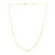 14k Yellow Gold Chain Necklace with Cross Stations P150-66036-17