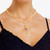 Multi Filigree Cross Necklace T226-9485564444991