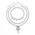 Peach Heart Cross Pendat Triple Layers Chain Design High Fashion Women Costume Wholesale Necklace - A392-fane6502