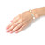 White and Gold Block Faith Bracelet T226-9485708755263