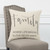 Gray Cream Canvas Family Love Throw Pillow N270-403295